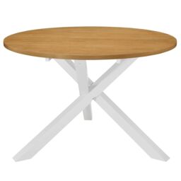 Berkfield Home Dining Table White 120x75 cm MDF - thumbnail 1
