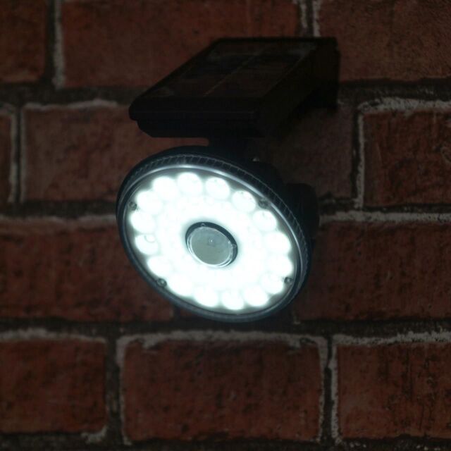 mysmartbuy Solar Powered LED PIR Motion Sensor Security Lamp - 1000 Lumen Wall Mounted Outdoor Light with 7m Detection Range & 2 Light Modes in Black - image 1