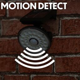 mysmartbuy Solar Powered LED PIR Motion Sensor Security Lamp - 1000 Lumen Wall Mounted Outdoor Light with 7m Detection Range & 2 Light Modes in Black - thumbnail 3