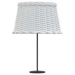 Berkfield Home Lamp Shade White √ò45x28 cm Wicker - Size: 45x28 cm - thumbnail 4