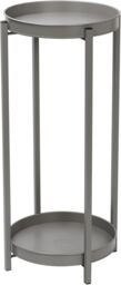 simpa 2 Tier Colour Metal Flower Plant Pot Holders in Grey
