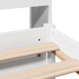 Berkfield Home Bookcase Bed without Mattress White 140x200cm Solid Wood Pine - Size: 140x200 cm - thumbnail 9