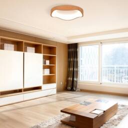 Costway LED Mount Ceiling Light Lamp Bedroom 18W Modern Ceiling Light in Natural