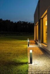Netlighting Mandela 1 Light Outdoor Bollard Light Urban Grey IP44 - thumbnail 2