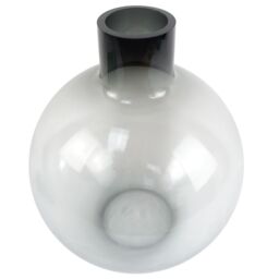 Leaf 40cm Grey Smoke Bottle Glass Vase - thumbnail 3