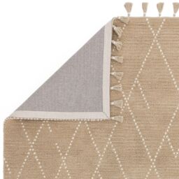 The Rug Shop UK Beige Kilim Modern Easy to clean Hand Made Geometric Area Rug - Size: 160 cm x 230 cm - thumbnail 5