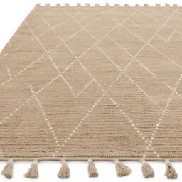 The Rug Shop UK Beige Kilim Modern Easy to clean Hand Made Geometric Area Rug - Size: 160 cm x 230 cm - thumbnail 3