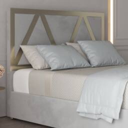 Casani Cliddesden Upholstered Soft Velvet Grey Metal Designer Bed Frame - Size: Small Double - thumbnail 6