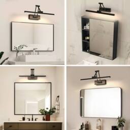 COMELY Black LED Mirror Light, Bathroom Light, 9W Wall Lights, IP44 - thumbnail 6