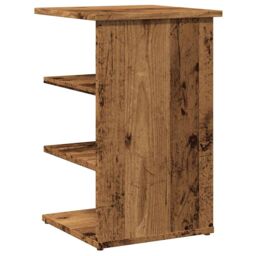 Berkfield Home Sideboard Old Wood 35x35x55 cm Engineered Wood in Brown - Size: 35 x 35 x 55 cm - thumbnail 6