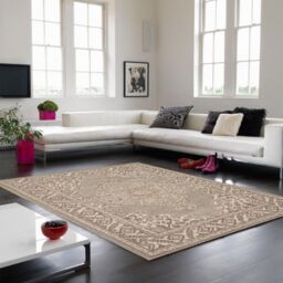 The Rug Shop UK Natural Handmade Luxurious Easy to clean Floral Area Rug - Size: 160 cm x 230 cm - thumbnail 1
