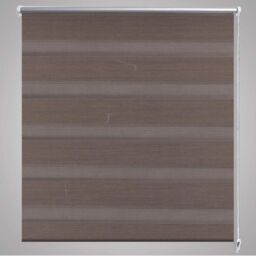 Berkfield Home Zebra Blind 120 x 175 cm Coffee in Brown - thumbnail 4