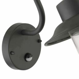 First Choice Lighting Montford - Black Motion Sensor Outdoor Wall Light - thumbnail 3