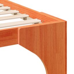 Berkfield Home Floor Bed Frame with Storage Brown 120 x 200 cm Solid pine wood - thumbnail 9