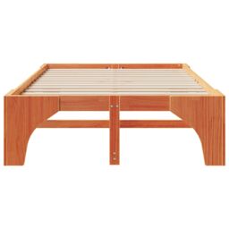 Berkfield Home Floor Bed Frame with Storage Brown 120 x 200 cm Solid pine wood - thumbnail 6