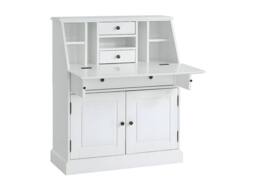 Vente-unique Secretary Desk - Pine & MDF - White - CLEORE - thumbnail 9