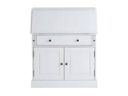 Vente-unique Secretary Desk - Pine & MDF - White - CLEORE - thumbnail 2