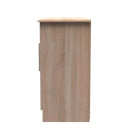 Ready Assembled 2 U Carlton 2 Door 3 Drawer Sideboard (Ready Assembled) in Light Oak - Size: Large - thumbnail 2
