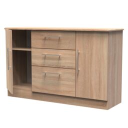 Ready Assembled 2 U Carlton 2 Door 3 Drawer Sideboard (Ready Assembled) in Light Oak - Size: Large - thumbnail 5