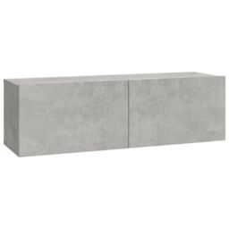 Berkfield Home 4 Piece TV Cabinet Set Concrete Grey Engineered Wood - thumbnail 5
