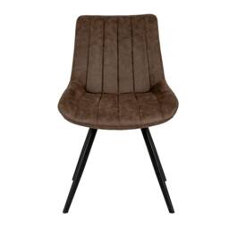 Lemon Pavilion Furniture and Decor Malmo Coffee Swivel Dining Chair - Metal - L63xW57xH86 cm - Dark Brown - thumbnail 2