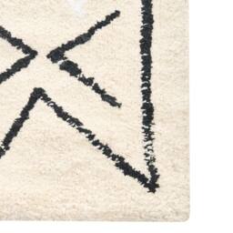 Wyld and Coco Cotton Bath Mat 60 x 90 cm - Light Beige with Geometric Pattern - Size: 1600mm x 900mm - thumbnail 6
