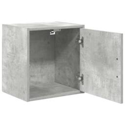 Berkfield Home Durable Garage Wall Cabinet Concrete Grey Engineered Wood - thumbnail 5