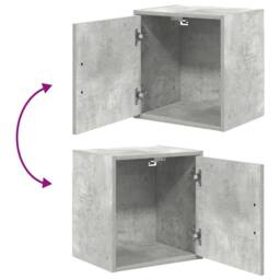 Berkfield Home Durable Garage Wall Cabinet Concrete Grey Engineered Wood - thumbnail 9