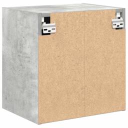 Berkfield Home Durable Garage Wall Cabinet Concrete Grey Engineered Wood - thumbnail 8