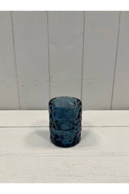 KDMD Large Blue Straight Textured Candle Holder - image 1