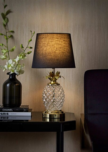 ValueLights Pineapple Gold On/Off Dimmable Touch Table Lamp Light - image 1