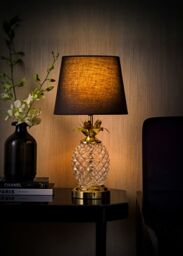 ValueLights Pineapple Gold On/Off Dimmable Touch Table Lamp Light - thumbnail 2