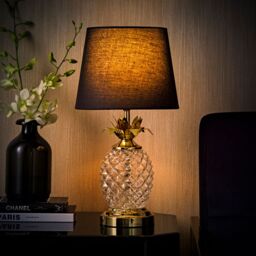 ValueLights Pineapple Gold On/Off Dimmable Touch Table Lamp Light - thumbnail 5