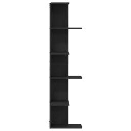Berkfield Home Wall Corner Shelf Black Oak 36, 5x36, 5x140 cm Engineered Wood - thumbnail 6
