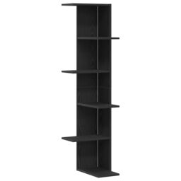 Berkfield Home Wall Corner Shelf Black Oak 36, 5x36, 5x140 cm Engineered Wood - thumbnail 2