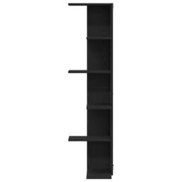 Berkfield Home Wall Corner Shelf Black Oak 36, 5x36, 5x140 cm Engineered Wood - thumbnail 5