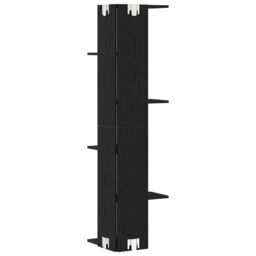Berkfield Home Wall Corner Shelf Black Oak 36, 5x36, 5x140 cm Engineered Wood - thumbnail 4