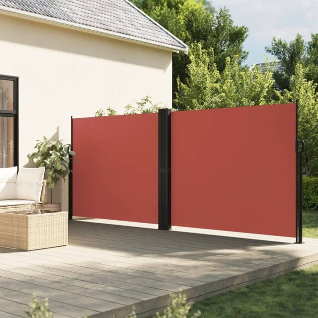 Berkfield Home Retractable Side Awning Terracotta 160x1200 cm in Orange - image 1