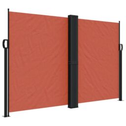 Berkfield Home Retractable Side Awning Terracotta 160x1200 cm in Orange - thumbnail 2
