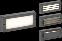 Netlighting LED CCT Adjustable Surface Mount Brick light Grey 230V IP65 5W - thumbnail 1