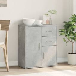 Berkfield Home Sideboard Concrete Grey 60x31x70 cm Engineered Wood - Size: 60 x 31 x 70 cm - thumbnail 1