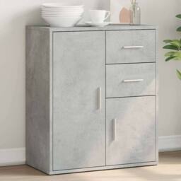 Berkfield Home Sideboard Concrete Grey 60x31x70 cm Engineered Wood - Size: 60 x 31 x 70 cm - thumbnail 2