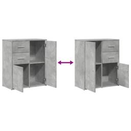 Berkfield Home Sideboard Concrete Grey 60x31x70 cm Engineered Wood - Size: 60 x 31 x 70 cm - thumbnail 9