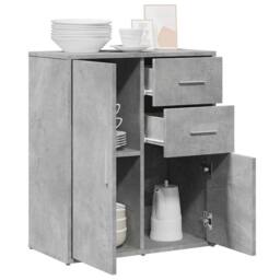 Berkfield Home Sideboard Concrete Grey 60x31x70 cm Engineered Wood - Size: 60 x 31 x 70 cm - thumbnail 4