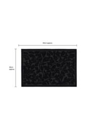 JVL Botany Scraper Rubber Pin Doormat 40x60cm in Black - Size: 40 cm x 60 cm - thumbnail 5