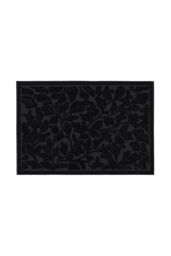 JVL Botany Scraper Rubber Pin Doormat 40x60cm in Black - Size: 40 cm x 60 cm - thumbnail 1
