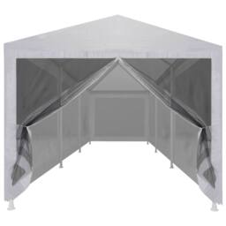 Berkfield Home Party Tent with 8 Mesh Sidewalls 9x3 m in White - thumbnail 3