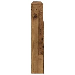 Berkfield Home Headboard Cabinet Old Wood 200x19x103.5 cm Engineered Wood in Brown - thumbnail 5