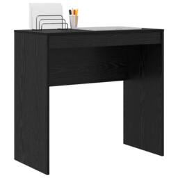 Berkfield Home Modern Black Oak Writing Desk Black oak Engineered wood 80 x 40 x