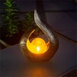 EONLION Decorative Solar Garden Ornament in Black - thumbnail 2